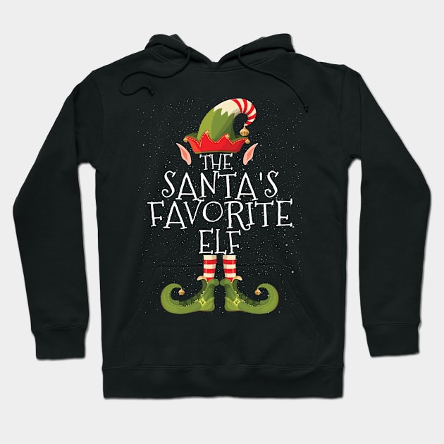 SANTAS FAVORITE Elf Family Matching Christmas Group Funny Gift Hoodie by heart teeshirt